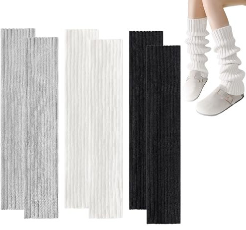 Laralily 3 Paar Leg Warmers, Hautfreundliche 40cm Stulpen, Ideal für Den Täglichen Gebrauch, Feiern, Geschenke, Beinwärmer