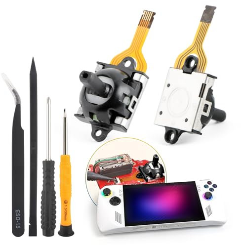 1PCS Hall Effect Joysticks for Asus ROG Ally RC71L Joystick Replacement for GPD WIN3 Windows 10 3D Analog Stick Sensor Wheel Thumbsticks Module Handheld Console Accessories Parts with Repair Tools