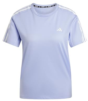 adidas Women's Camiseta Own The Run 3 Bandas, Violet Tone, M