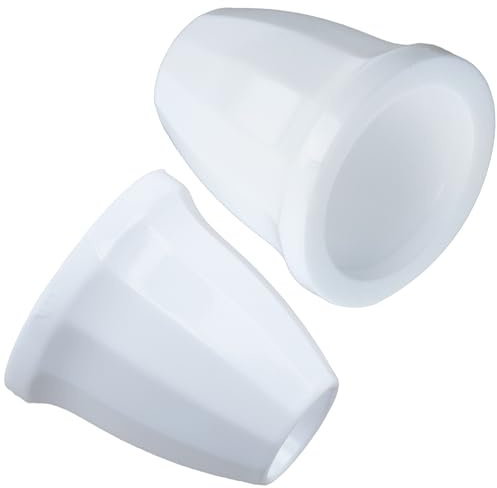 AERZETIX - Paket med 24 koniska snöre stoppare Ø3.5 mm för snörsnöre - färg vit - i plast - fransning syprojekt hobby