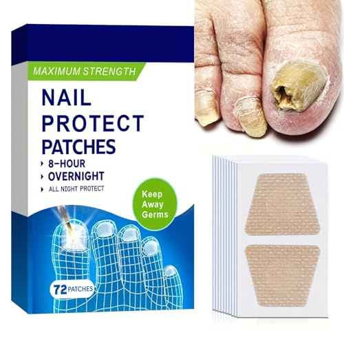 Generic 72 piezas de tratamiento de hongos en las uñas, tratamiento de hongos en las uñas de los pies, beige, antifúngico