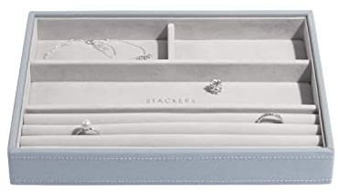 Stackers Altblau Schmuckfach für Schmuckschatulle Ringe/Armbänder