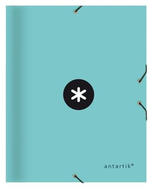 CARPETA LIDERPAPEL ANTARTIK CLASIFICADORA A4 12 DEPARTAMENTOS GOMA CARTON FORRADO COLOR MENTA