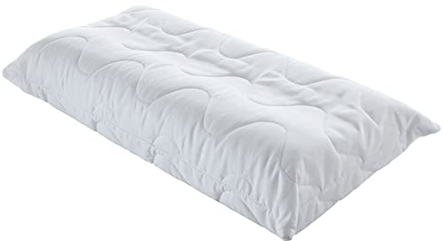 Erwin Müller Nackenstützkissen, Entspannungskissen, Reisekissen weiß Größe - Luxus-Komfortschaum - individuelle Höhenanpassung, waschbarer Bezug