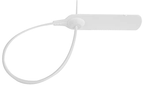 Tomotato 100 Pz Etichette di Fascette di Plastica, Sigilli Antimanomissione in Plastica Tag Tamper di Sicurezza per Abbigliamento Scarpe Borsette Bagagli Logistica Etichette per Trasporti