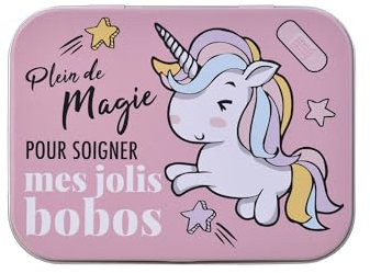 Cute Super Friends, Scatola cerotti in metallo, Pretagliati, Bambini, Junior, Scatola di 24 cerotti, 10,9 x 8 x H.2 cm, TAKE CARE