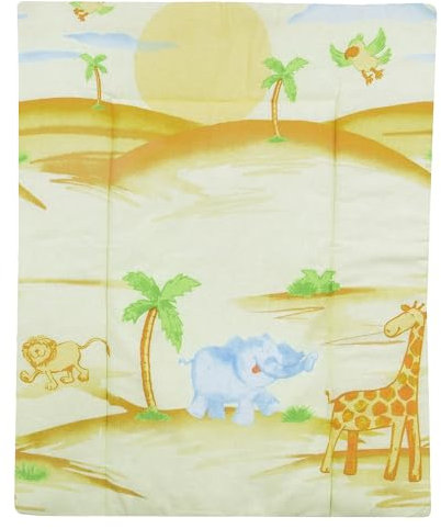 Baby Delux Wickelauflage Wickelunterlage 60x75 cm 75x70 cm weiche Wickeltischauflage Baumwolle wasserdicht waschbar (Safari, 60x75)