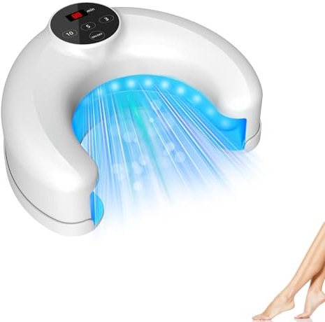 Micosi Unghie Per Multiple Unghie Dei Piedi & Delle Mani Con Luce Infrarossa 910 Nm + Luce Blu 470nm, Dispositivo Antimicotico Unghie Ricaricabile Adatto Per Varie Occasioni.