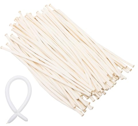 BESTonZON 100 Globos Largos de Látex para Modelar Accesorios para Fiestas y Manualidades 100 Piezas para Decoración de Cumpleaños Bodas y Eventos Obsequios