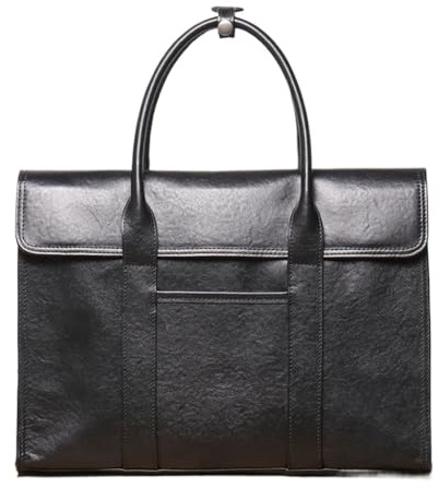 ONMYJFD Men's Genuine Leather Business Bag Cowhide Wearing Trolley Case Business Briefcase Large Capacity Laptop Case