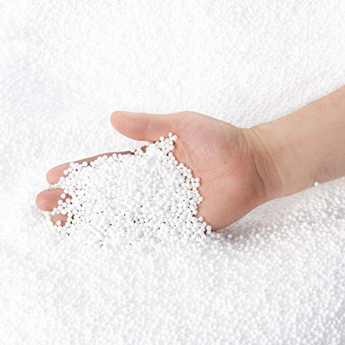 SMOOTHY® Bean Bag Refill Beads 10 L - EPS Filling for Cushion & Pouf | Virgin EPS micro beads, 1–3 mm, 18 kg/m³ density – odour-free, flame retardant DIN 4102, Made in Germany