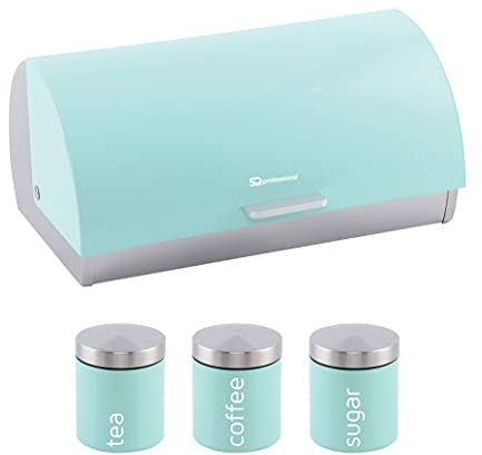 SQ Professional Dainty Bread Bin and Canisters (Seafoam)