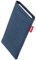 fitBAG Jive Blau Handytasche für Sony Xperia XA2 Tasche aus Textil-Stoff mit Microfaserinnenfutter | Hülle mit Reinigungsfunktion | Made in Germany