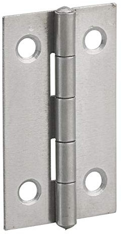 THIRARD - Cerniera per Porta di Mobile - Acciaio Decapato - Nodo Arrotolato - Ideale per Porte Leggere - Installazione Facile con 3 Fori di Fissaggio - 50 x 30 mm