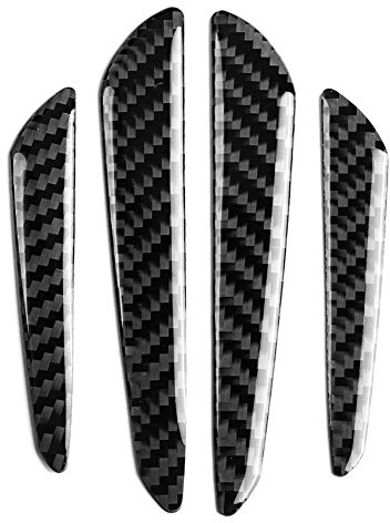 Bumper Protector Strip-4Pcs Door Edge Guard Carbon Fiber Bumper Door Edge Protector Strips Trim Cover Anti-collision Door Protector for Universal Car