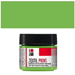 CREATIV DISCOUNT Textil Print/Stoffdruck/Siebdruckfarbe, 100ml, Lichtgrün