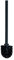 Fackelmann Toilettenbürste New York – Klobürste in Schwarz Matt – Starke Borsten für eine gründliche Reinigung – ca. 7,5 x 37,5 x 7,5 cm