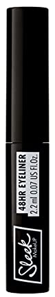 Sleek MakeUP 48HR Liquid Eyeliner, Waterproof, Smudgeproof and Easy to Apply, Intense Black, 2ml