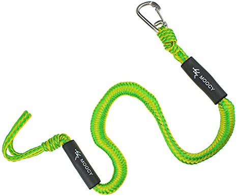 Tiandeng Bungee Dock - Cuerda de barco con clip de acero inoxidable - Tapas de acoplamiento para cargas pesadas de 4 a 5 pies, cables elásticos PWC para barcos, kayak, moto de agua, canoa, moto
