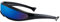 Futuristic Cyclops Sunglasses, Narrow Visor Sunglasses, Mirrored Len Sunglasses for Party, Futuristic Novelty Cool Glasses, Robot Sunglasses, Space Costume for Eyeswear (Black Frame-Blue Len)