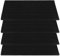 MUNGHOK 4 Stück 15 x 30 cm Barmatte Silikon Schwarz, Bar Service Mat Rubber Strapazierfähige Tresenmatte, rutschfeste Gummi Barmatte Geschirr Abtropfmatte für Bar, Kaffeemaschine Matte