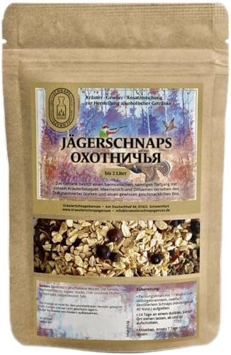 Likör Selber machen | Kräuterschnaps Selber machen | Ansatzmischung 22 Varianten für jeden Geschmack (Jägerschnaps - Охотничья)