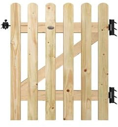 Premier Garden Supplies Made-To-Measure Wooden Picket Pale Pedestrian Garden Gate Height Size upto 3ft (90cm) by Widths upto 2.5ft (75cm)