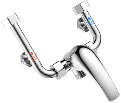 UKCOCO Zinc Alloy Shower Valve Electric Water Heater Mixing Valve Easy Install u Shape Shower Tub Valve