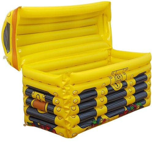 Lpitoy Enfriador Inflable con Forma De Caja del Tesoro, Enfriador De Cerveza, Contenedor De Bebidas, Enfriador De Bebidas Multiusos, Contenedor De Almacenamiento De Cerveza para Fiesta