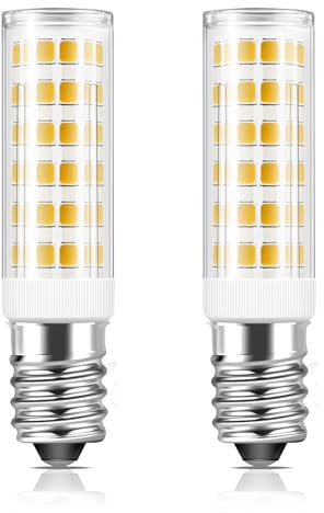 Morotty Lampadine Led E14 Per Cappa Cucina 5W, Lampadina Per Aspiratore,550LM, Equivalente A 40W, Bianco Caldo 3000K, Non Dimmerabile Per Cappa Cucina, Frigorifero, Lampade Da Parete, 2 Pezzi