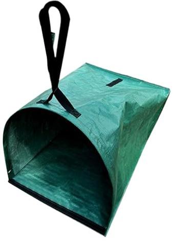 Raccoglitore di foglie, grande borsa da giardino tipo paletta da giardino, 70 x 55 x 40 cm, grande capacità e pulizia efficiente, contenitore per rifiuti esterni per la cura del prato, pulizia e