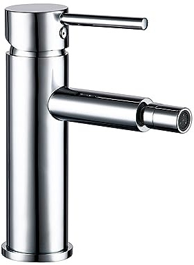 Brass Chrome Single Hole Single Handle Deck Mounted Cold and Hot Water Mixer Bathroom Bidet Faucet,Bidet tap Chrome (Bidet Tap Chrome)