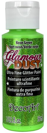 Artdeco Acrylic Paint for Arts and Crafts, Neon Green, 2oz