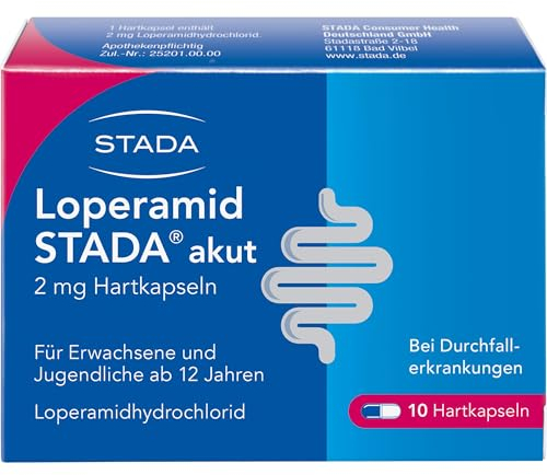 Loperamid STADA akut 2 mg 10 Hartkapseln