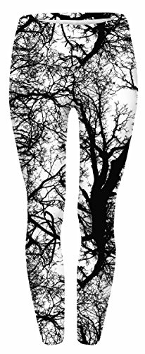 JINKAIJIA Women's Regular Size and Large Size Fashion Designs Digital 3D Printed Leggings (DDK010-1, Trees)
