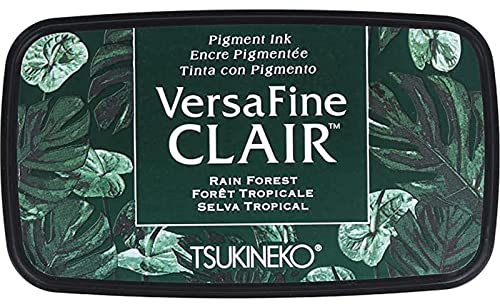 Tsukineko Rain Forest versfine Clair Tinte Pad, synthetischen Material, grün, 5,6 x 9,7 x 2,3 cm, Matrial, 5.6 x 9.7 x 2.3 cm
