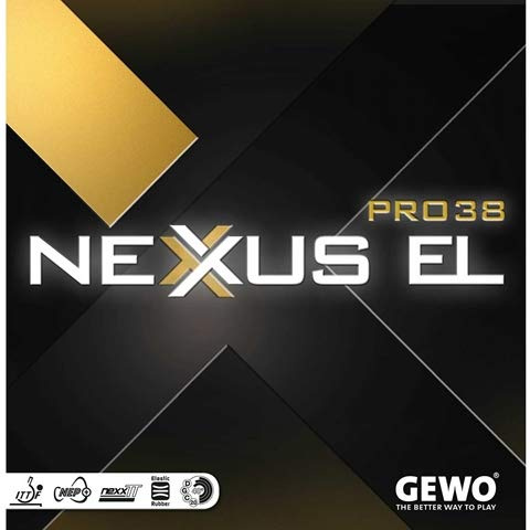 GEWO Nexxus Pro 38 EL - Offensive Table Tennis Rubber, 1.9 mm Red