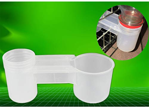 POPETPOP 20 Pcs Chicken Waterer - Water Bottle Bird Drinker Feeder Cup Chicken Pigeons Feeder Trough Animal Feeding Accessories