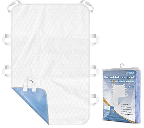 Incontinence Bed Pads Washable 4-Layers Leakproof for Elderly, 34x52 Inch