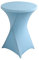iEventStar Stretch Stehtisch Hussen Spandex Stehtischhussen Bartische Hochzeit Erstärkung im Fußbereich Rund Tischdecke für Bistrotisch Cocktail-Party (Hellblau, Ø 60-65 cm)