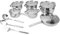 Ejercecer utensilios de cocina de cocina de cocina ollas de acero inoxidable y sartenes con sopa, sartén salteada, espátula, lavavajillas para cocinar casera