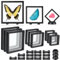 SUMTree 9 Stück Schwimmender Rahmen Transparent 3D Schweberahmen, Schwarz Floating Display Case, Displayrahmen mit Basis, Präsentationsbox für Münzen Medaillen Muscheln Fossilien Schmuck (Quadrat)