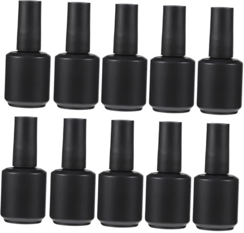 Healifty 12 Pièces Flacon Pour Vernis à Ongles Verre Brosse à Cheveux Flacon De Rangement Et Vide Pour Vernis à Ongles