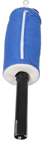 KOMBIUDA Golf Ball Collecting Pouch with Detachable Retriever Tube Portable Golf Ball Bag with Zippers and Handle for Easy Cleaning Quick Collection and Efficient Practice at Driving Ranges