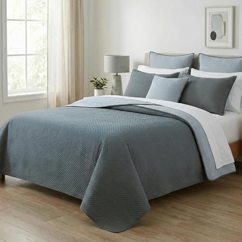 MAXIME MAISON - Colcha de Verano Cama 150 (260x260cm) Colchas Cama 150 Modernas (100 gr/mq) Cubrecama Verano Doble Cara, en Microfibra Suave, Colchas Verano Made in Italy