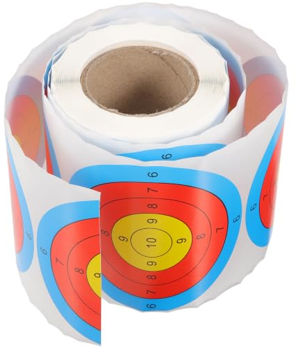 IMUSINICE Autocollants Pratiques en Papier Auto-adhésifs pour Cible de Tir, Impression Haute Définition, 200 Pièces par Rouleau, pour Entraînement Sportif