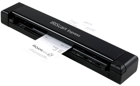 IRIScan Express 4 - Escáner (alimentación de hojas, Tarjeta de visita, Plastic Card, Papel fotográfico, Sobres, USB, USB, 1200 x 1200 DPI, A4)