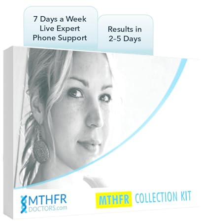 MTHFR-Gene Methylation Test Kit. 1-on-1 Live Expert Support by Phone 7 Days A Week, MTHFR C677T and MTHFR A1298C Gene Variants for Methylation Analysis. Results in 2-5 Days. Ages 0+