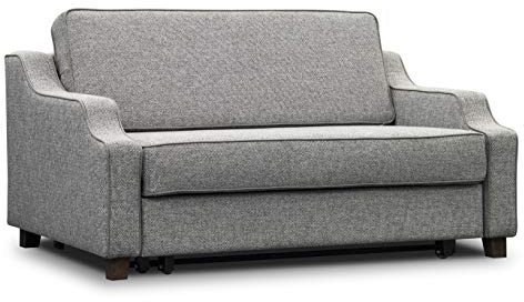ES Design 08 Sofa mit Schlaffunktion, Schlafsofa ausziehbar liegefläche 160x200 cm 5 Jahren Garantie Beige Melange Braun Grau Schwarz holzbeine