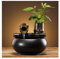 Fuente de Interior Pequeñas Fuentes de Mesa Feng Shui Fuente de Agua Zen Relajación Tabletop Fountain Decor Ornaments para Interiores o Exteriores Fuentes de Agua Decorativas